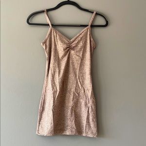 BKE Tan Shimmer Cami Tank
